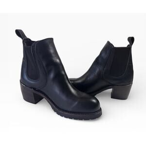 Red Wing Harriet Heeled Chelsea Boots Size 7.5 Boundary Black Leather 3473